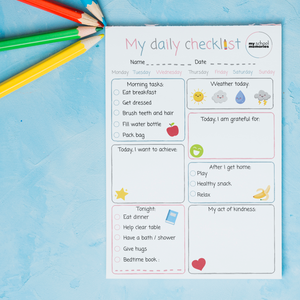 Notepad - My Daily Checklist - My School Memories